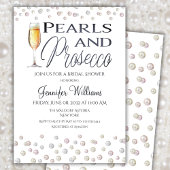 Invitation Fête des mariées Perles et poursuites