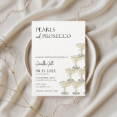 Invitation Fête des mariées Perles et poursuites