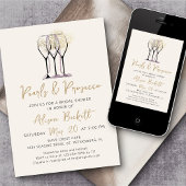 Invitation Fête des mariées Perles et poursuites