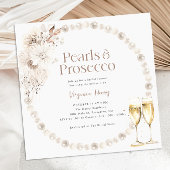 Invitation Fête des mariées Perles et poursuites