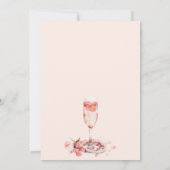 Invitation Fête des mariées Perles et poursuites (Dos)