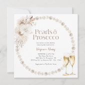 Invitation Fête des mariées Perles et poursuites (Devant)