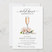 Invitation Fête des mariées Perles et poursuites Brunch (Devant)