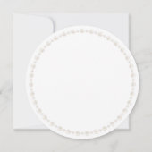 Invitation Fête des mariées perles ronde (Dos)