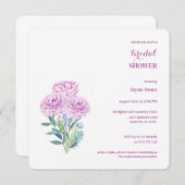 Invitation Fête des mariées personnalisable Ranunculus & Anem (Devant / Derrière)