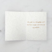 Invitation Fête des mariées personnalisée Mariage robe Merci (Intérieur)