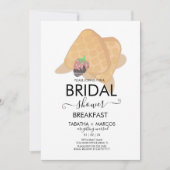 Invitation Fête des mariées Petit Déjeuner gaufres Brunch Inv (Devant)