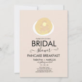 Invitation Fête des mariées Petit Déjeuner Pancakes Brunch In (Devant)