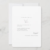 Invitation Fête des mariées photo Blush Bride arrondie (Dos)