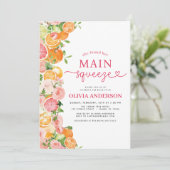 Invitation Fête des mariées photo Citrus Main Squeeze (Debout devant)