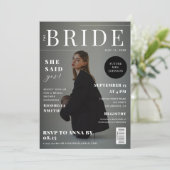 Invitation Fête des mariées photo de couverture de magazine n (Debout devant)