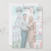 Invitation Fête des mariées photo de l'effet Vellum Bordure b (Dos)