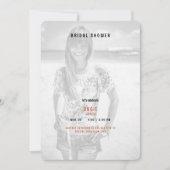 Invitation Fête des mariées photo d'été de Terracotta (Devant)