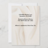 Invitation Fête des mariées photo élégante (Dos)