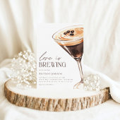 Invitation Fête des mariées photo Espresso Martini