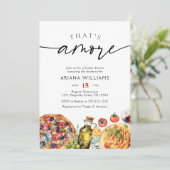 Invitation Fête des mariées photo italienne aquarelle (Debout devant)