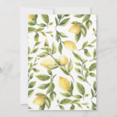 Invitation Fête des mariées photo Lemon Sorrento (Dos)