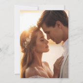 Invitation Fête des mariées photo moderne Pink Bow (Dos)