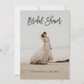 Invitation Fête des mariées photo moderne simple (Devant)