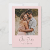 Invitation Fête des mariées photo Pétales et Procuco (Dos)