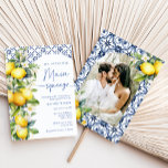 Invitation Fête des mariées photo principale de l'aquarelle<br><div class="desc">Watercolor Main Squeeze Photo Bridal Showeuse Invitation</div>