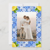 Invitation Fête des mariées photo principale Squeeze Méditerr (Dos)