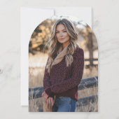 Invitation Fête des mariées photo Rustique Boho Terracotta Ar (Dos)