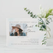 Invitation Fête des mariées photo simple Foliage III Invitati (Debout devant)