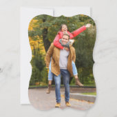 Invitation Fête des mariées photo Wahou Ring moderne (Dos)