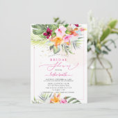 Invitation Fête des mariées PixDezines H2 Tropical Paradise (Debout devant)