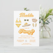 Invitation Fête des mariées Plunge Beach Pool (Debout devant)