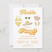 Invitation Fête des mariées Plunge Beach Pool (Devant)