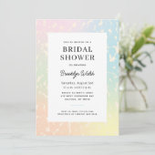 Invitation Fête des mariées Poster de animal Pastel Gradient (Debout devant)