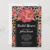 Invitation Fête des mariées Poster de animal rose (Devant)