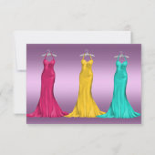 Invitation Fête des mariées pourpre populaire (Dos)