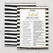 Invitation Fête des mariées Pourquoi Faisons-Nous Ce Jeu (Devant / Derrière)