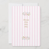 Invitation Fête des mariées préppie (Dos)