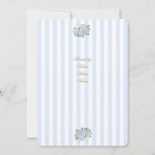 Invitation Fête des mariées préppie (Dos)