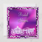 Invitation Fête des mariées Princess Coach & Horses (Devant)