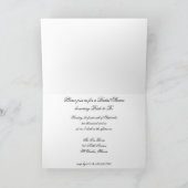 Invitation Fête des mariées Princess Diamond Ring White Pearl (Intérieur)