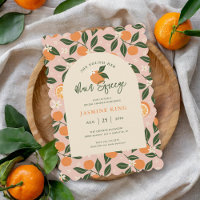 Fête des mariées principale d'agrumes oranges