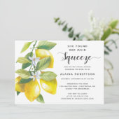 Invitation Fête des mariées principale de citron de taille (Debout devant)