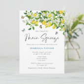 Invitation Fête des mariées principale de citron de taille (Debout devant)