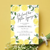 Invitation Fête des mariées principale de citron de taille