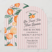 Invitation Fête des mariées principale de la croûte rose (Devant / Derrière)