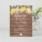 Invitation Fête des mariées principale de la taille de chaîne (Debout devant)