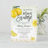 Invitation Fête des mariées principale de la taille de citron (Debout devant)