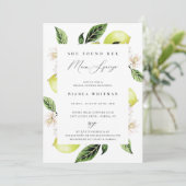 Invitation Fête des mariées principale de la taille des citro (Debout devant)