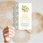 Invitation Fête des mariées principale de la taille du citron