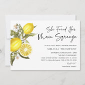 Invitation Fête des mariées principale de la taille du citron (Devant)